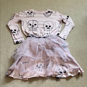 Pink Skull Kids Costume Dress